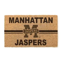 Jardine - Manhattan Jaspers 18" x 30" Team Logo Doormat - Brown