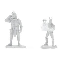 NECA - Starfinder Deep Cuts Unpainted Miniatures | Lashunta Technomancer Male - Gray