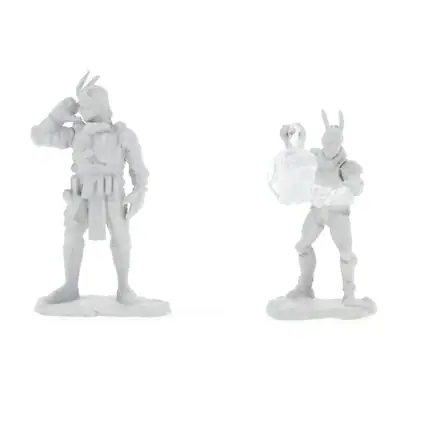 Front. NECA - Starfinder Deep Cuts Unpainted Miniatures | Lashunta Technomancer Male - Grey.