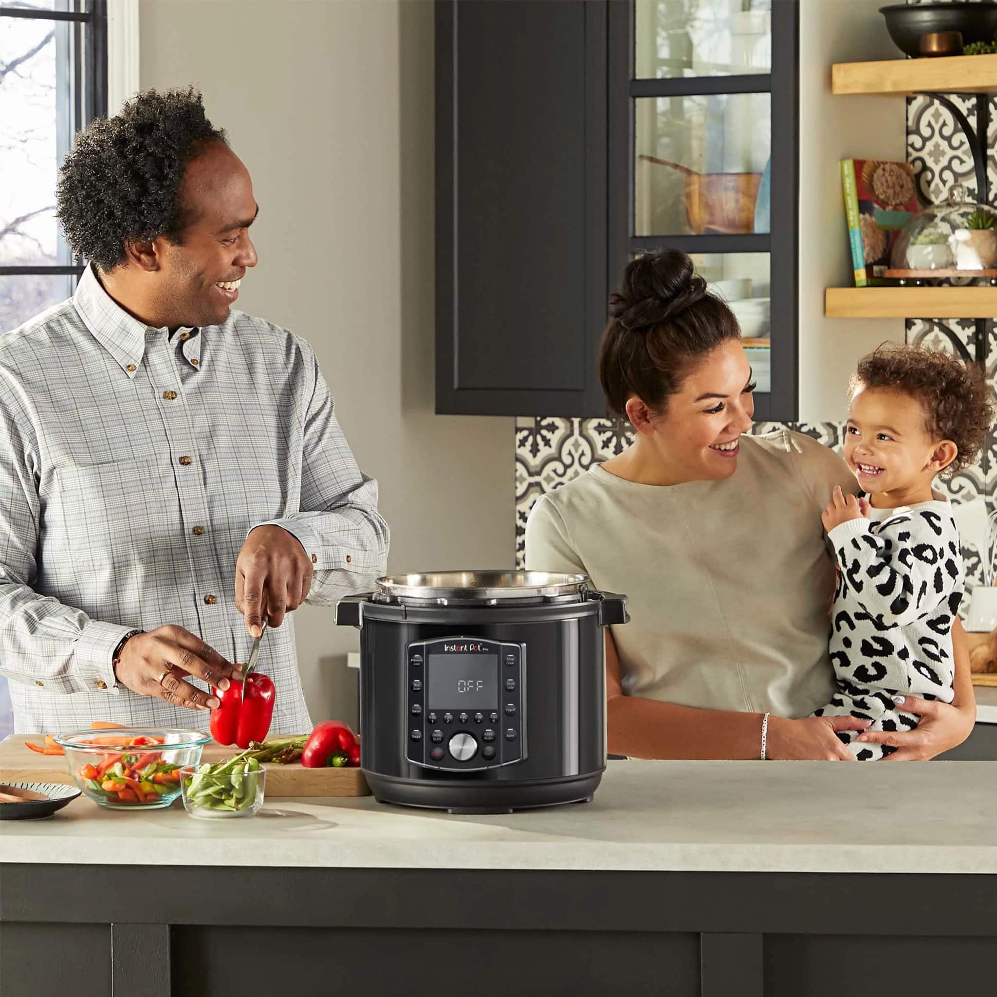 Alt View 13. Instant Pot - 6qt Pro Electric Pressure Cooker - Black.