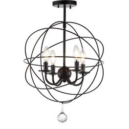 Jonathan Y - Alma 12" Metal LED Flush Mount, Oil Rubbed Bronze - Oil-Rubbed Bronze