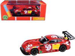 2021 Mercedes-AMG GT3 "24 Hours of Spa 50th Anniversary" Livery 1/64 Diecast Model Car by Paragon Models - Red