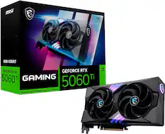 MSI OC EDITION 8GB GDDR7 GEFORCE RTX 5060 Ti GAMING 5060Ti REFLEX STUDIO RAY TRACING | DLSS 4 |