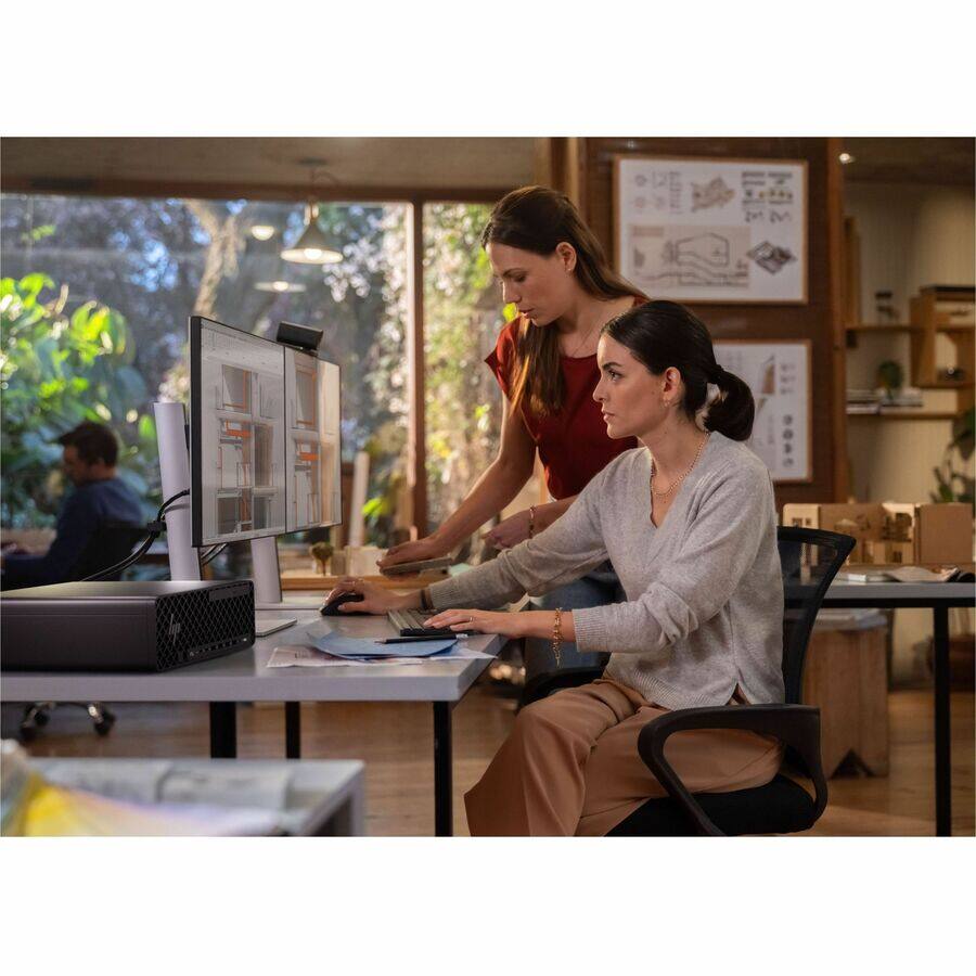Alt View 4. HP - HP Z2 G1i Workstation - Intel Core Ultra 5 235 - 32 GB - 1 TB SSD - Small Form Factor - Black - Intel W880 Chip - Black.