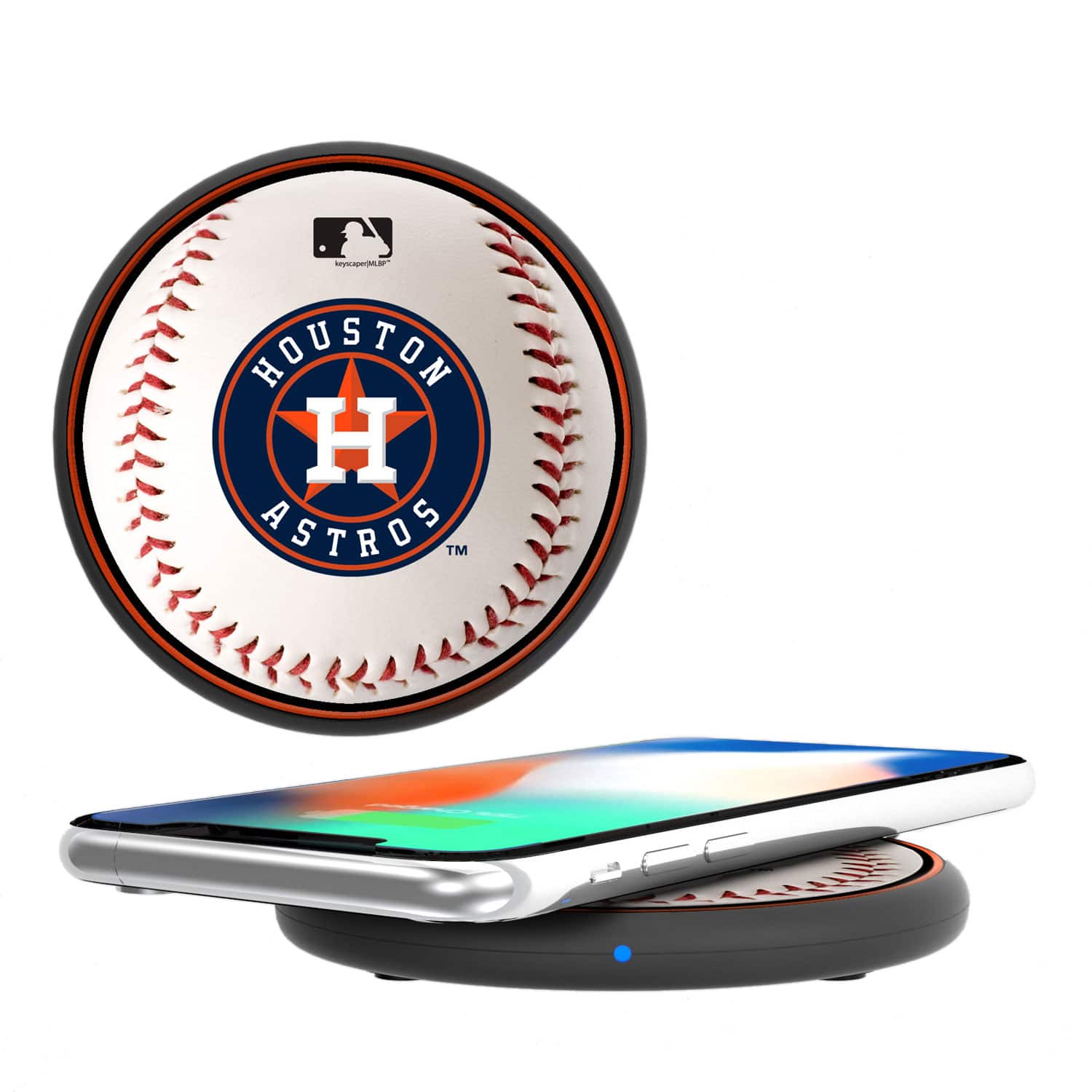 Keyscaper - Houston Astros Wireless Charging Pad - Multicolor