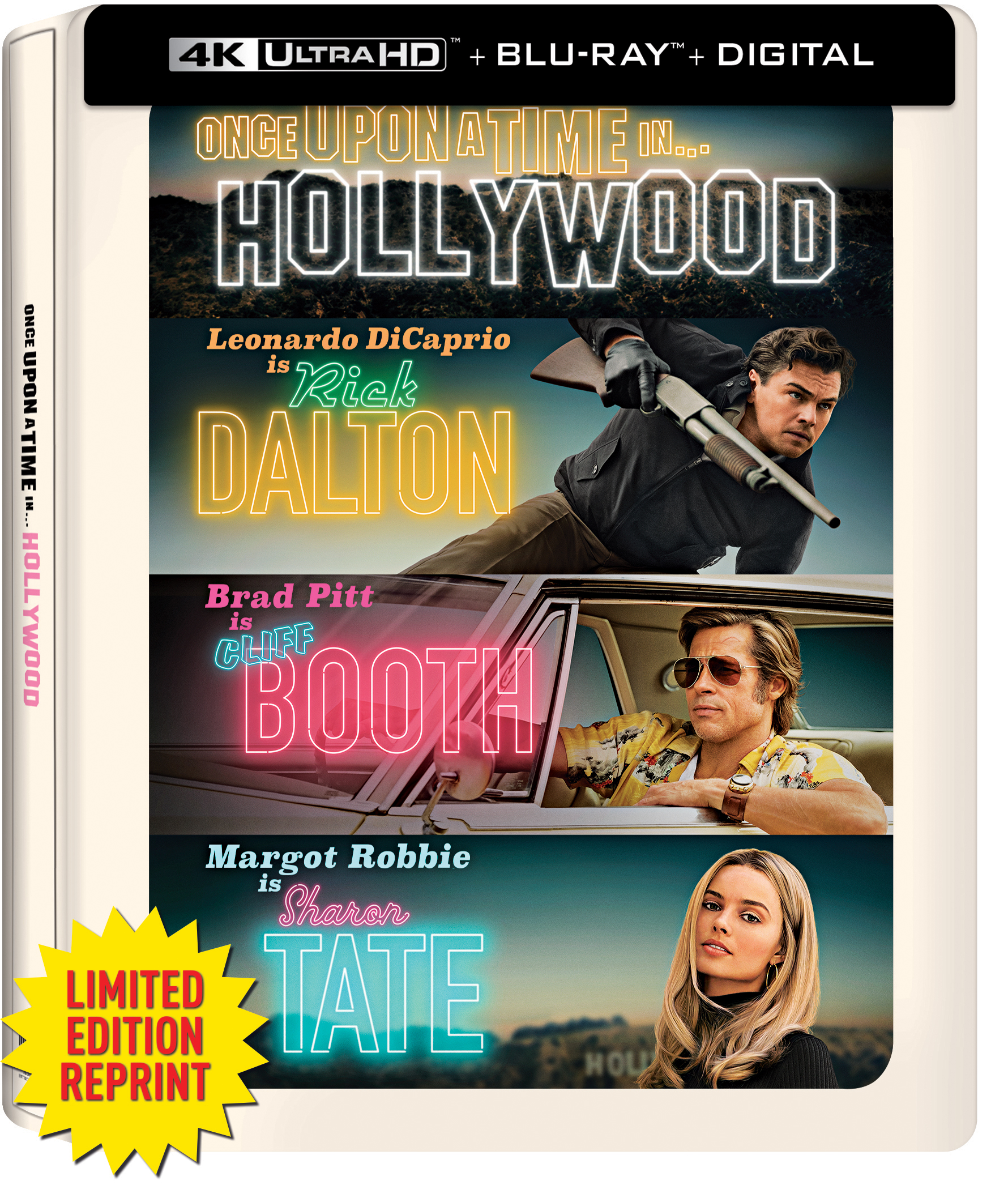 

Once Upon a Time in Hollywood [Limited Edition] [SteelBook] [Dig Copy] [4K Ultra HD Blu/Blu-ray] [2019]