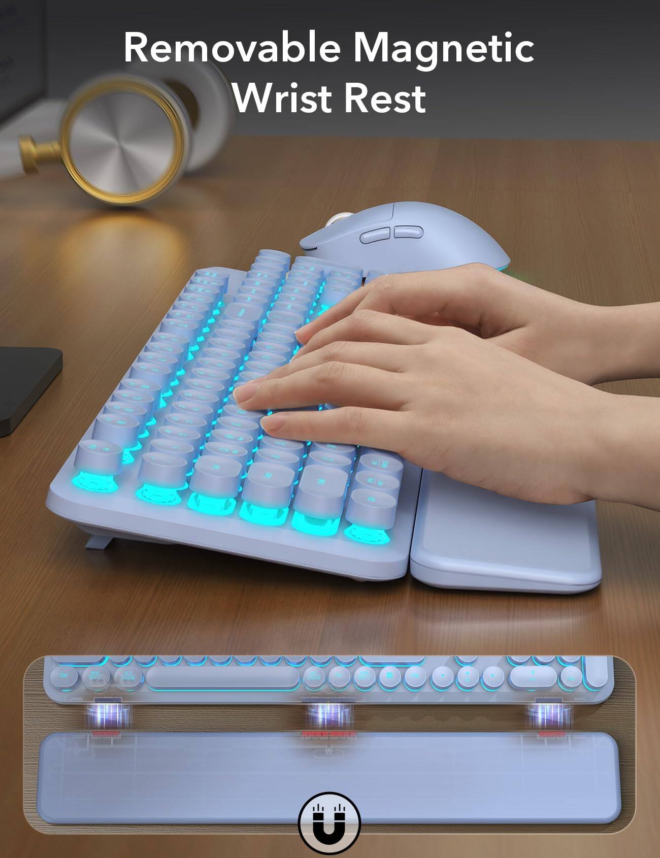 Removable Magnetic Wrist Rest