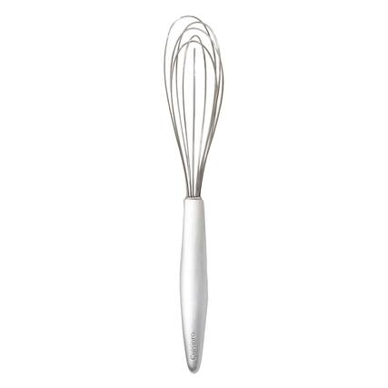 Front. Cuisipro - 8-Inch Piccolo Whisk, Stainless Steel - Silver.