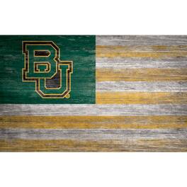 Fan Creations - Baylor Bears 11'' x 19'' Distressed Flag Sign - Multicolor