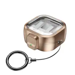UUCOVER - For Samsung Galaxy Buds4 / Buds4 Pro Shockproof PC Case Supports Wireless Charging Cover with Lock and Ring Strap - Rosegold