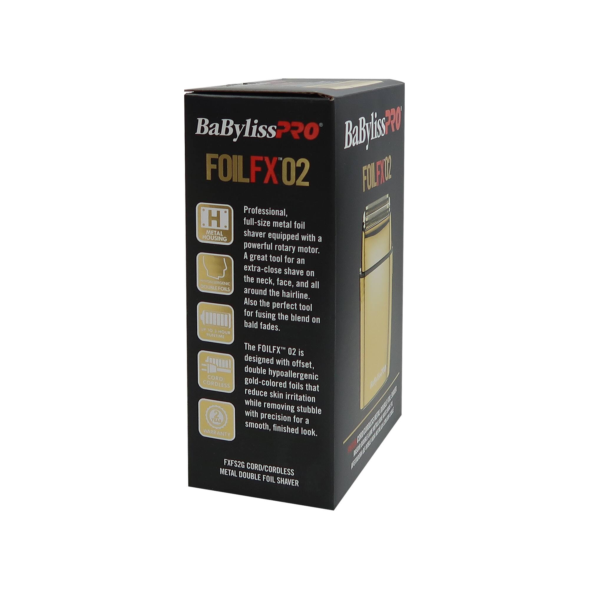 Babyliss Pro Foil FX02 FXFS2G Cord / Cordless Metal Double Foil