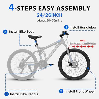 Anysun 26 Inch Kids Mountain Bike Steel Frame, Suspension Fork Anysun 26 Inch Kids Mountain Bike Steel Frame, Suspension Fork