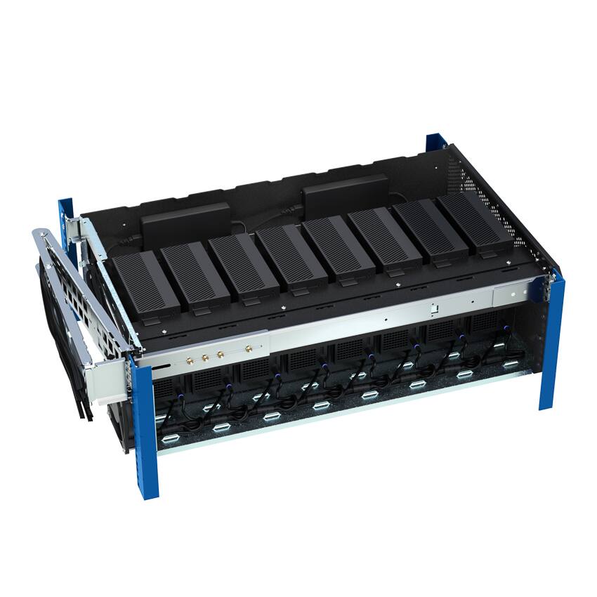 Alt View 5. RackSolutions - RackSolutions 5U HyperShelf for 8 Dell Precision 3260 Compact Workstation - Black.