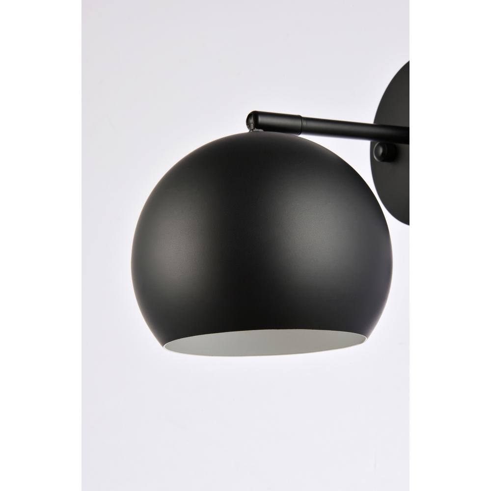 Alt View 1. Living District - Othello 1 light black wall sconce - Black.