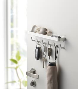 Yamazaki Home - Magnetic Key Rack - Steel - White