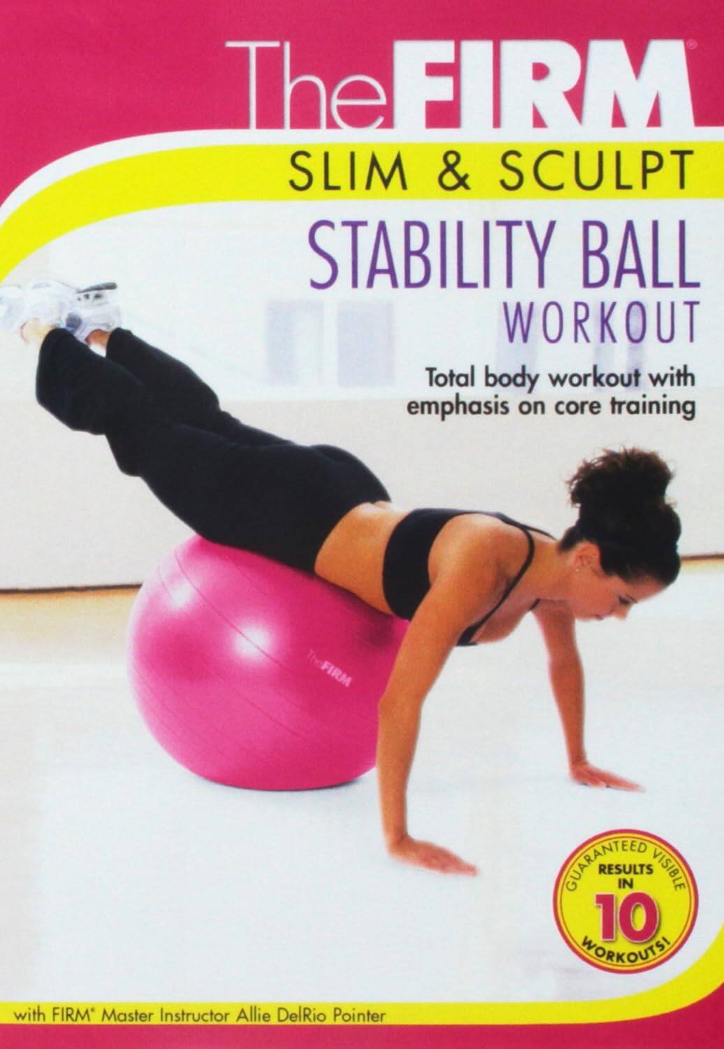Front. The FIRM: Slim & Sculpt Stability Ball Workout - DVD.