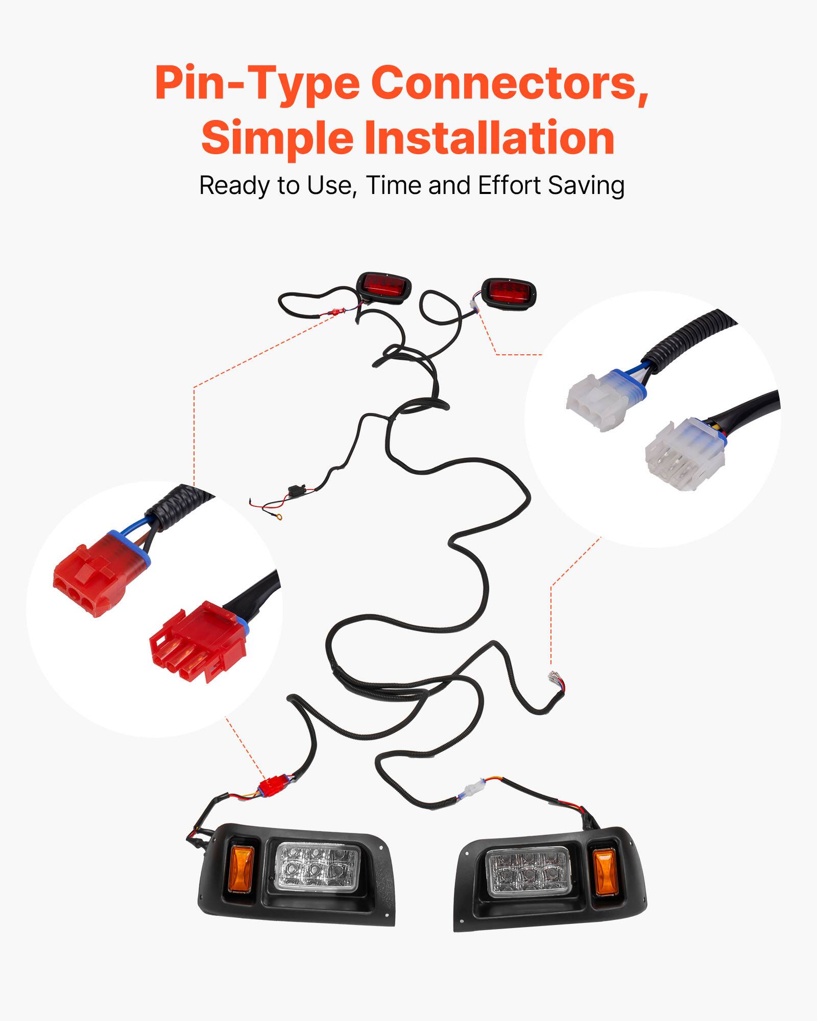 Pin-Type Connectors, Simple Installation  
Ready to Use, Time and Effort Saving