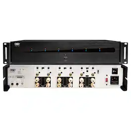 OSD Audio - Nero HTX6150 6-Channel Class D Power Amplifier, 175W RMS per Channel, Bridgeable, Fan Cooled - Black