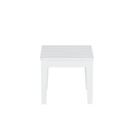 WestinTrends - Ashore Outdoor Patio Modern Adirondack Side Table - White