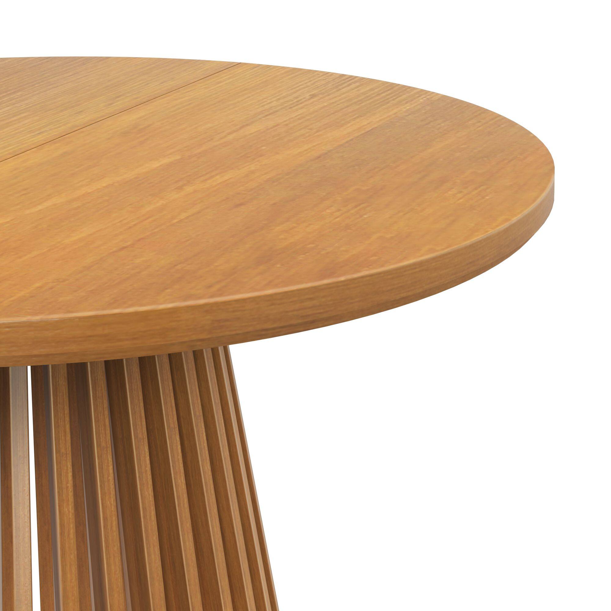 Alt View 3. Plank+Beam - Lido Round Dining Table (47in / 1194mm)|| Pecan - Pecan.