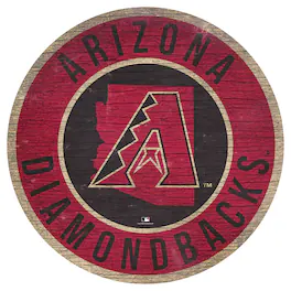 Fan Creations - Arizona Diamondbacks 12'' x 12'' State Circle Sign - Multicolor