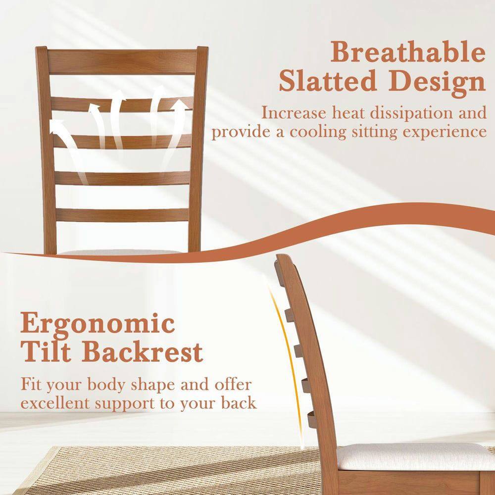 Breathable Slatted Design  
Increase heat dissipation and provide a cooling sitting experience  

Ergonomic Tilt Backrest  
Fit your body shape and offer excellent support to your back