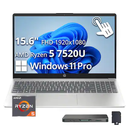 15.6" FHD 1920x1080
AMD Ryzen 5 7520U
Windows 11 Pro
hp