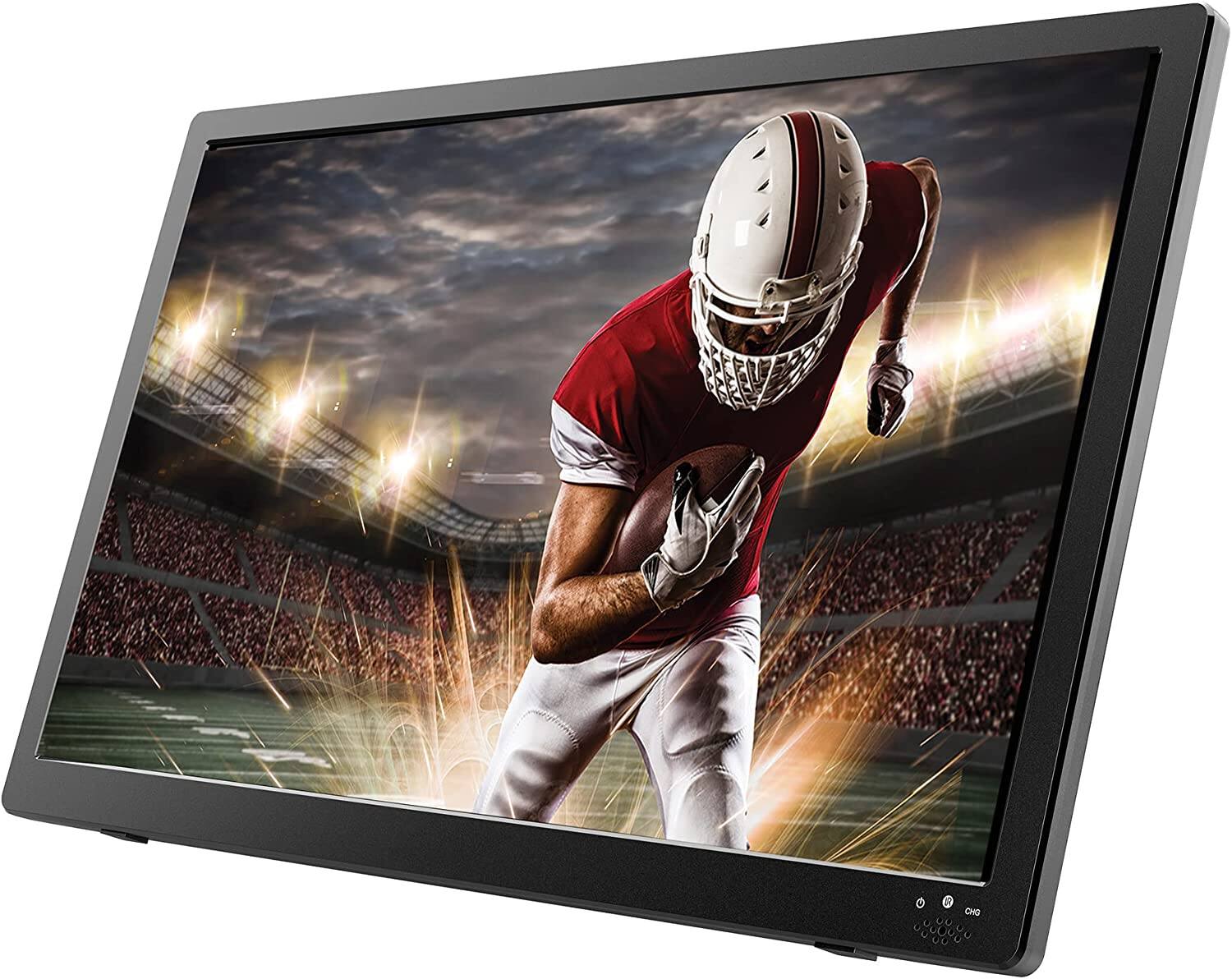 Angle. Naxa - Portable 16" TV & Digital Multimedia Player with Built-in Rechargeable Lithium Battery & DC Car Cord - Black.