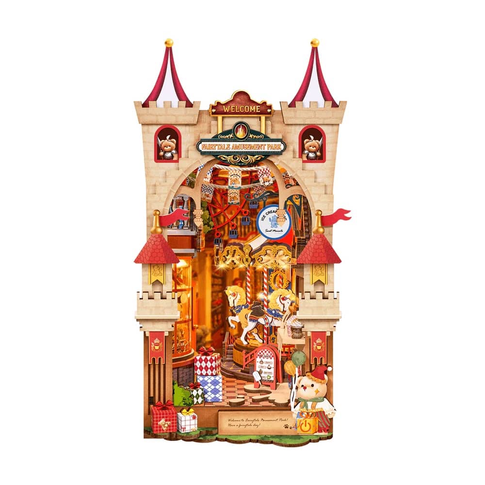 3D Puzzle - 3D Book Nook Puzzle: Fairytale Amusement Park 257pcs DIY