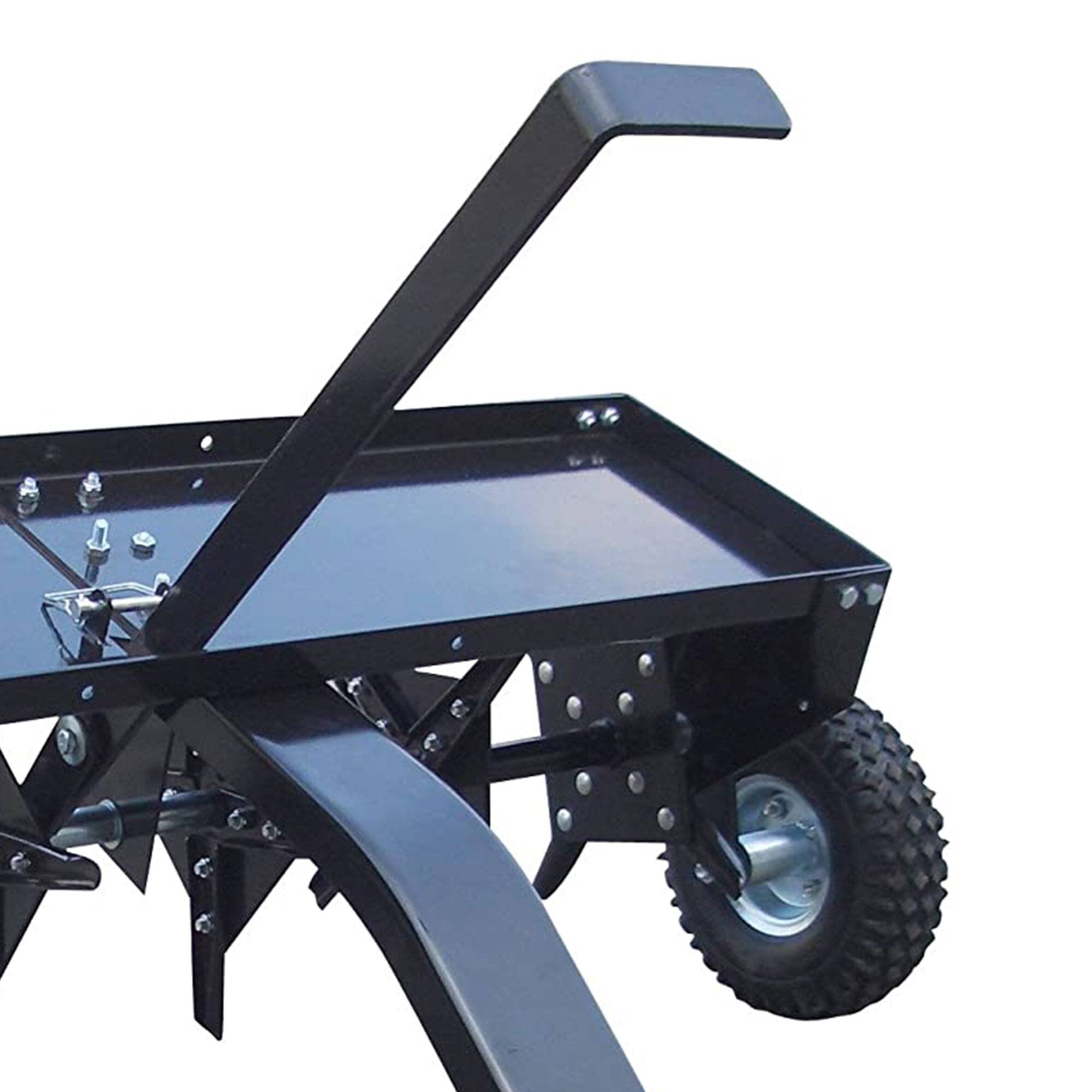 Alt View 3. Yard Tuff - Yard Tuff Steel Plug Aerator Universal Hitch, 40 Inch Wide Working Width, Black - Black.