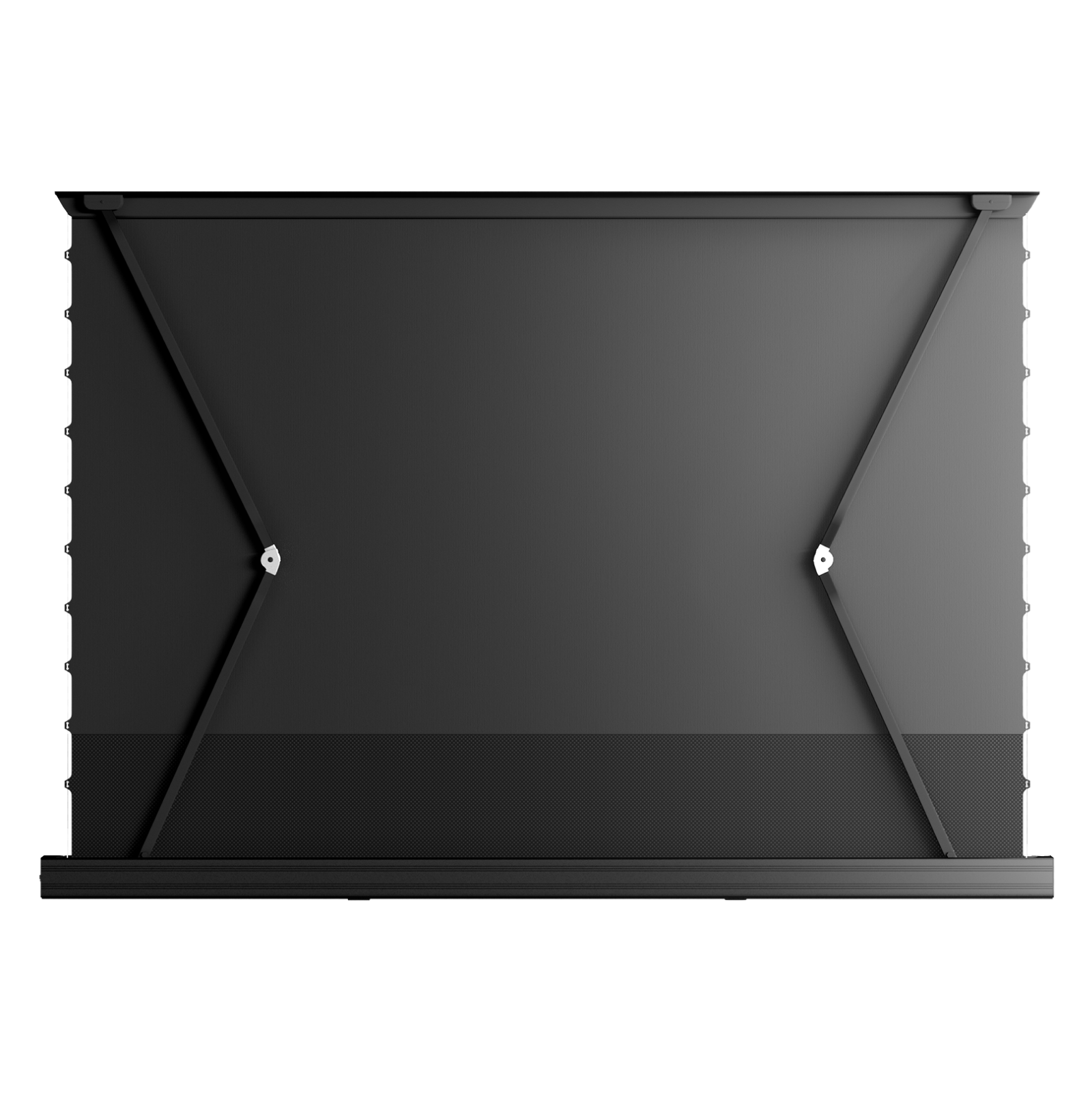 Back. Valerion - ALR-F210LT 100" Motorized Floor Rising Long Throw Ratio ALR Screen,0.8dB Gain，4K/8K 3D，16:9 Fixed Frame - BLACK.