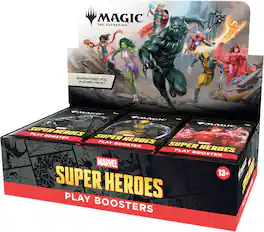 Wizards of The Coast - Magic: The Gathering Marvel Super Heroes Play Booster Box (30 Packs)