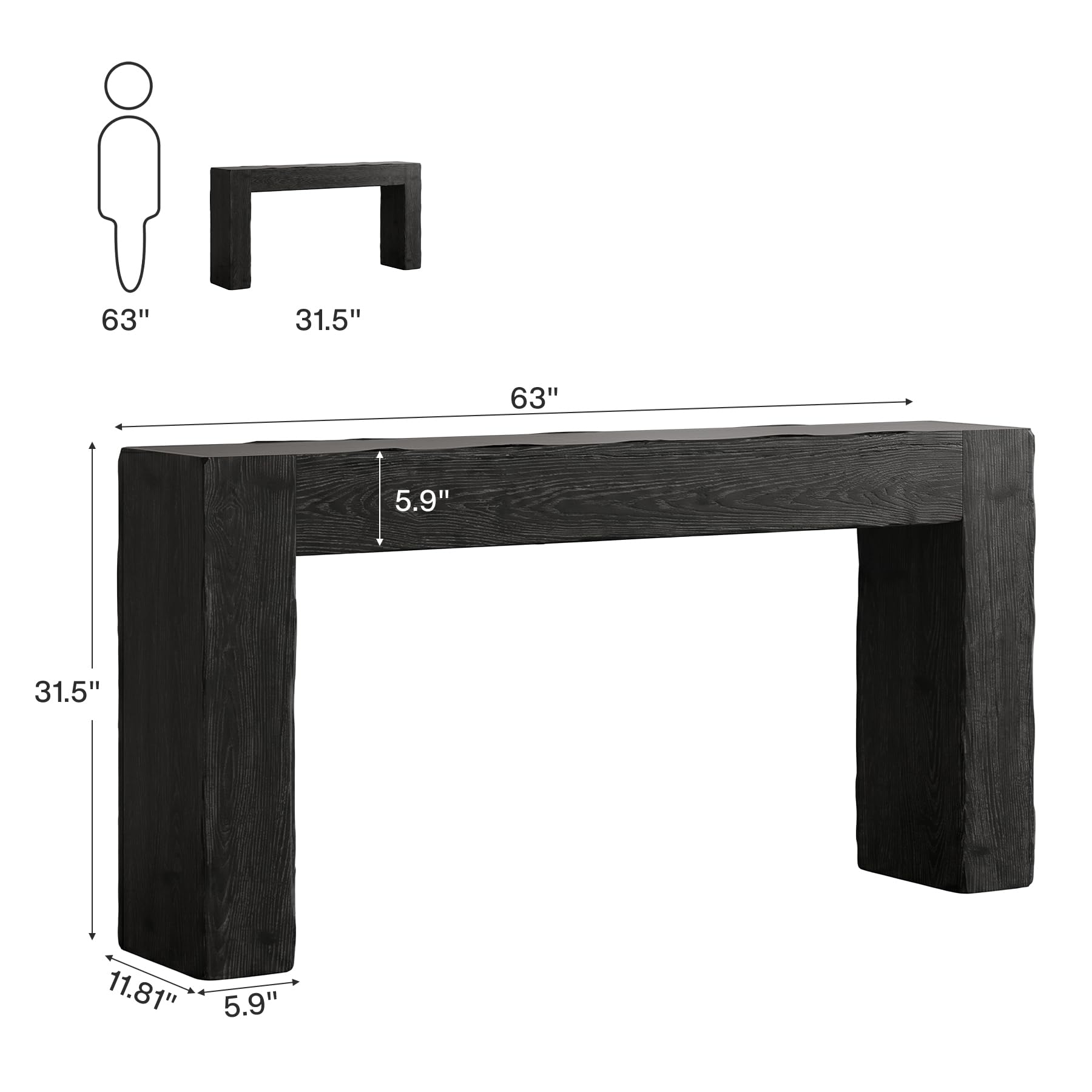 63"
31.5"
63"
5.9"
31.5"
11.81" 5.9"