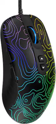 Front. Womier - Womier G706 USB Wired Gaming Mouse for PC Computer Windows Mac Laptop - Black.