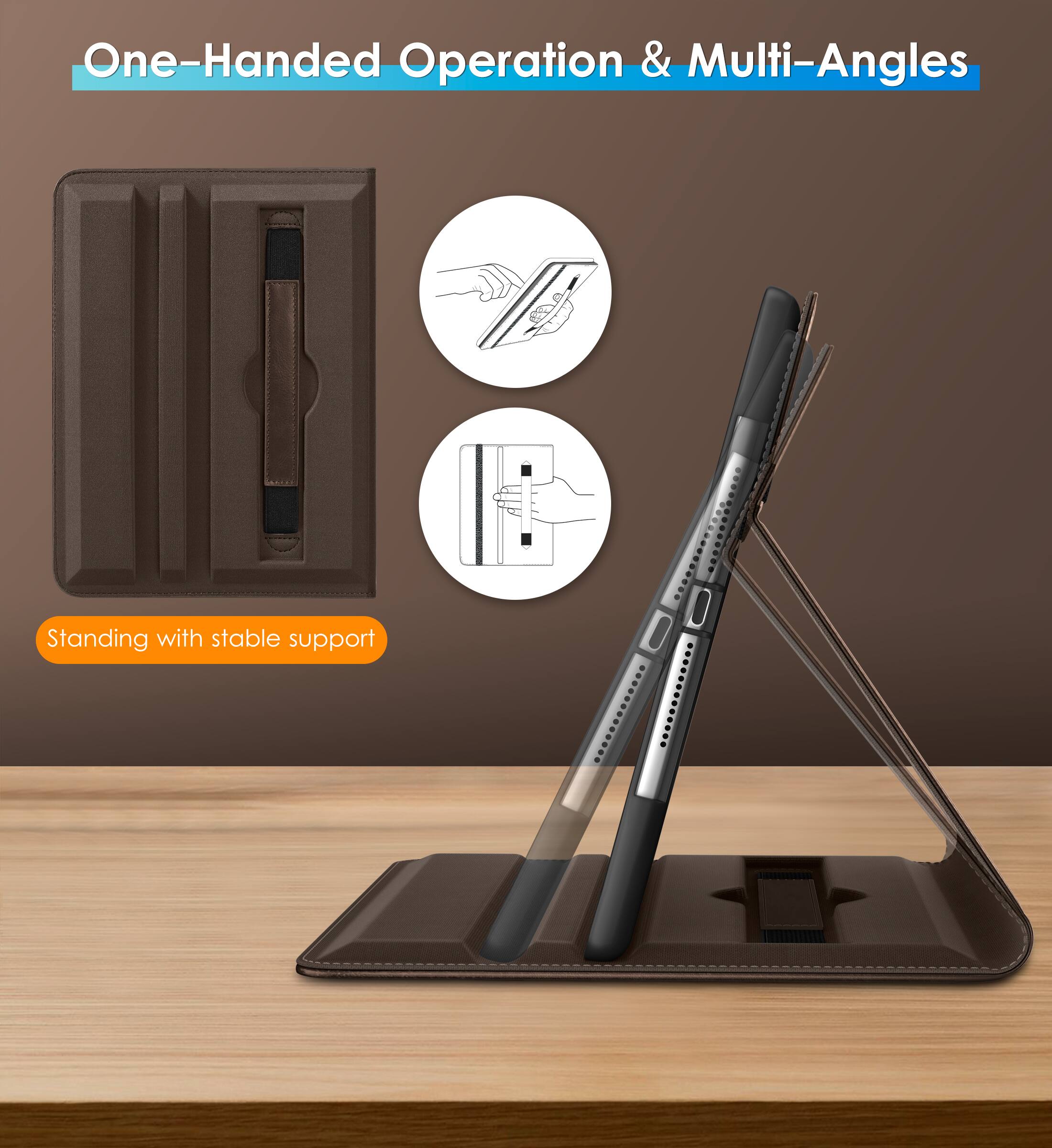 One-Handed Operation & Multi-Angles

Standing with stable support