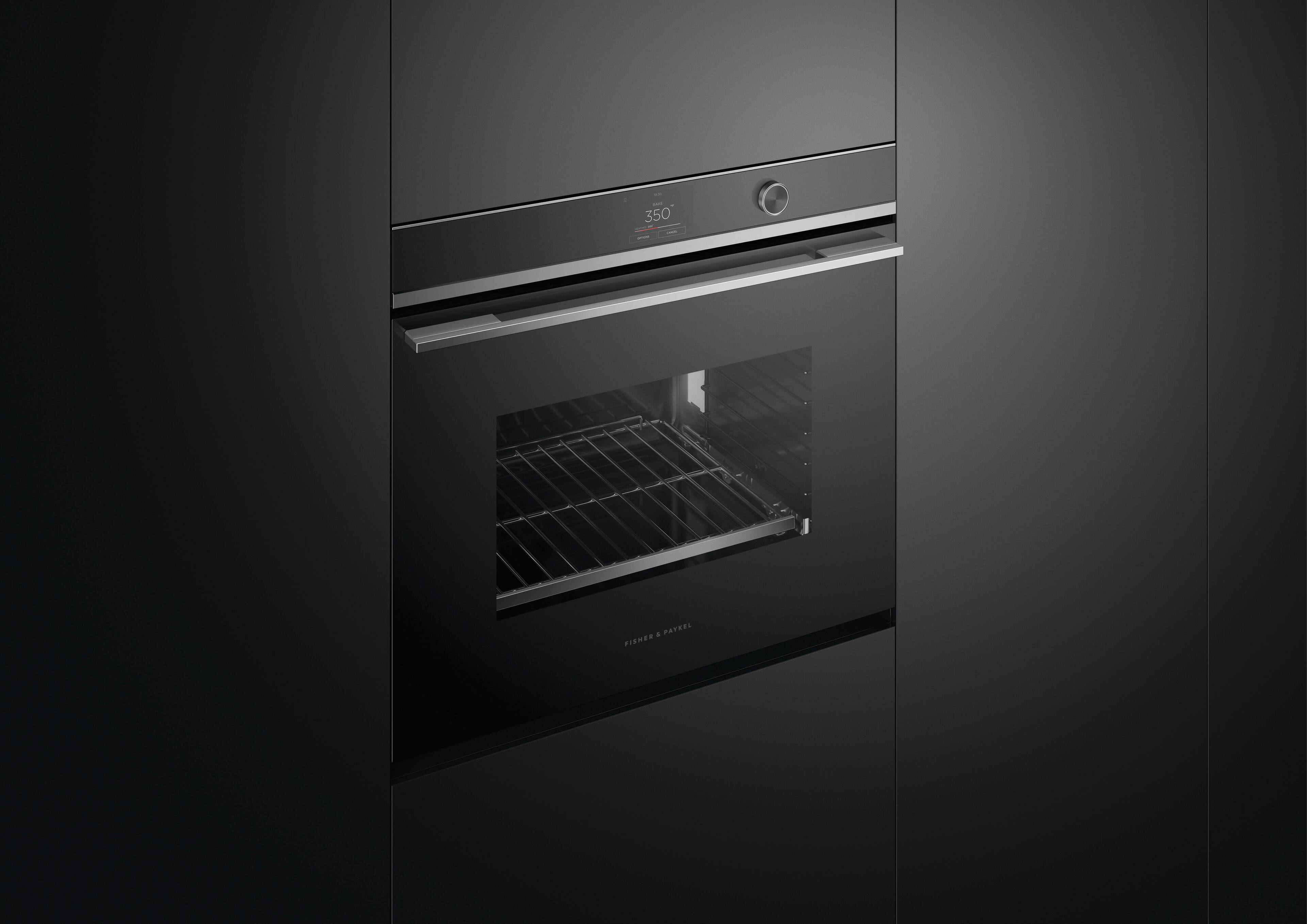 Alt View 15. Fisher & Paykel - 30-in Built-In Single Electric Convection Wall Oven - Stainless Steel.