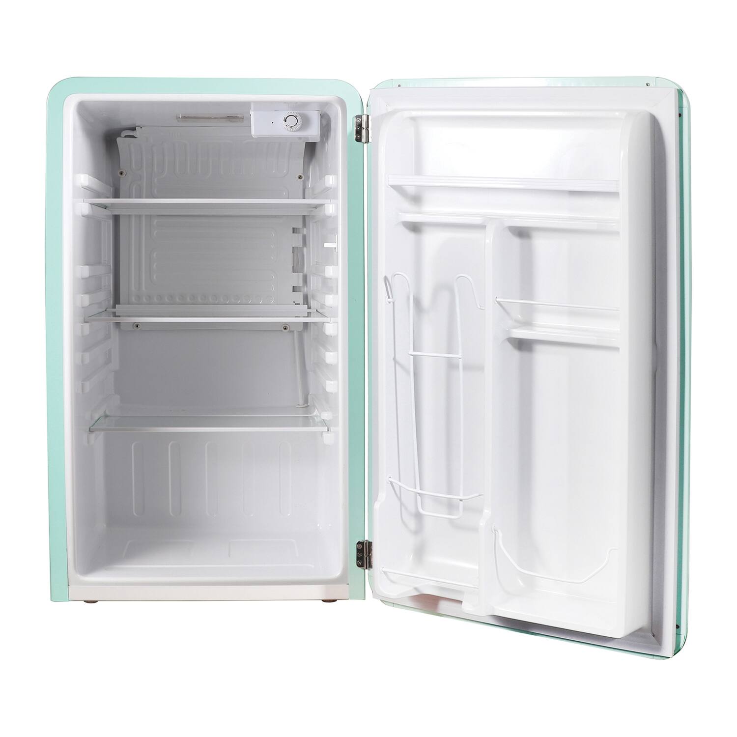 Angle. Magic Chef - 3.2-Cu. Ft. ENERGY-STAR Certified Retro Mini Fridge Manual Defrost - Green.