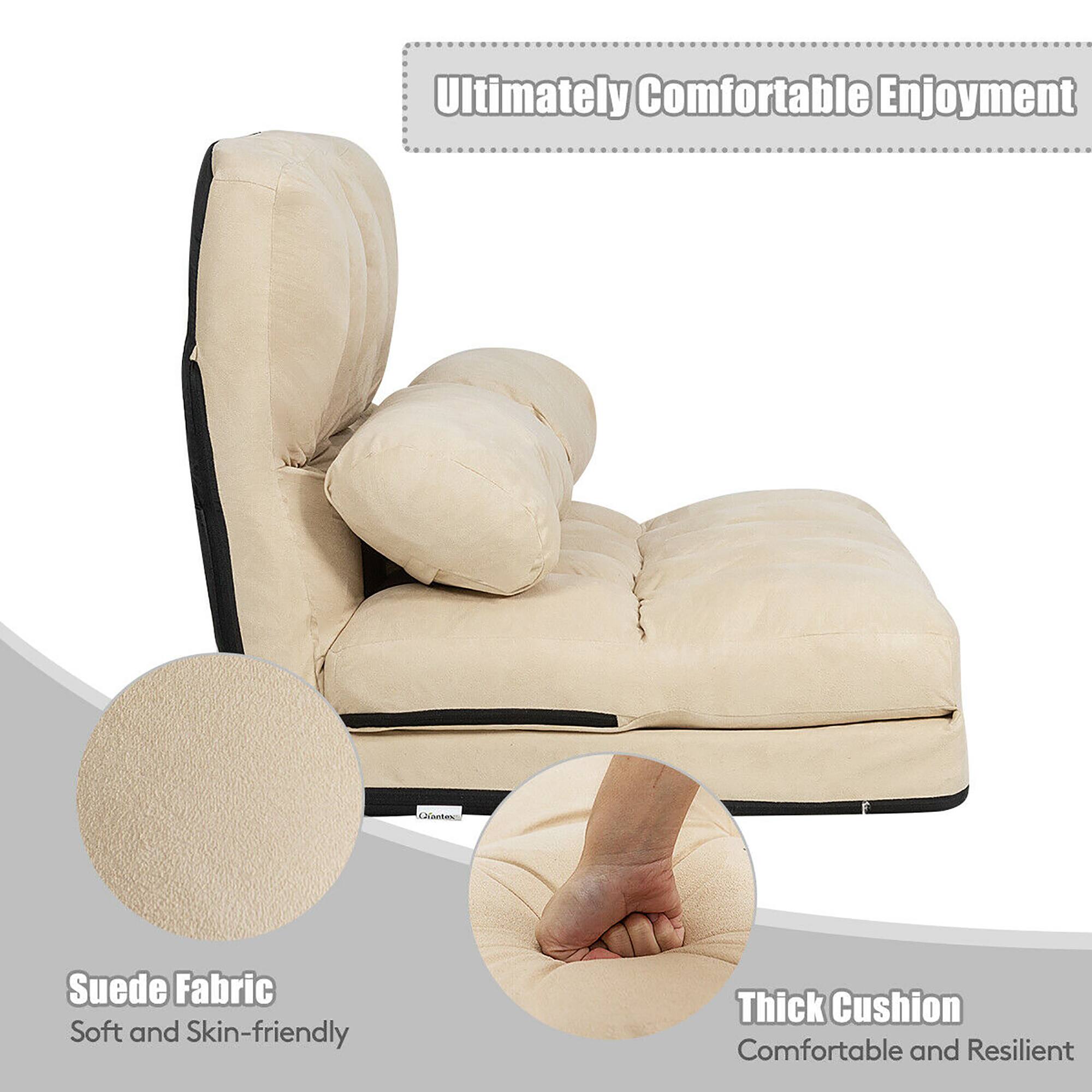 Ultimately Comfortable Enjoyment  
Suede Fabric  
Soft and Skin-friendly  
Thick Cushion  
Comfortable and Resilient