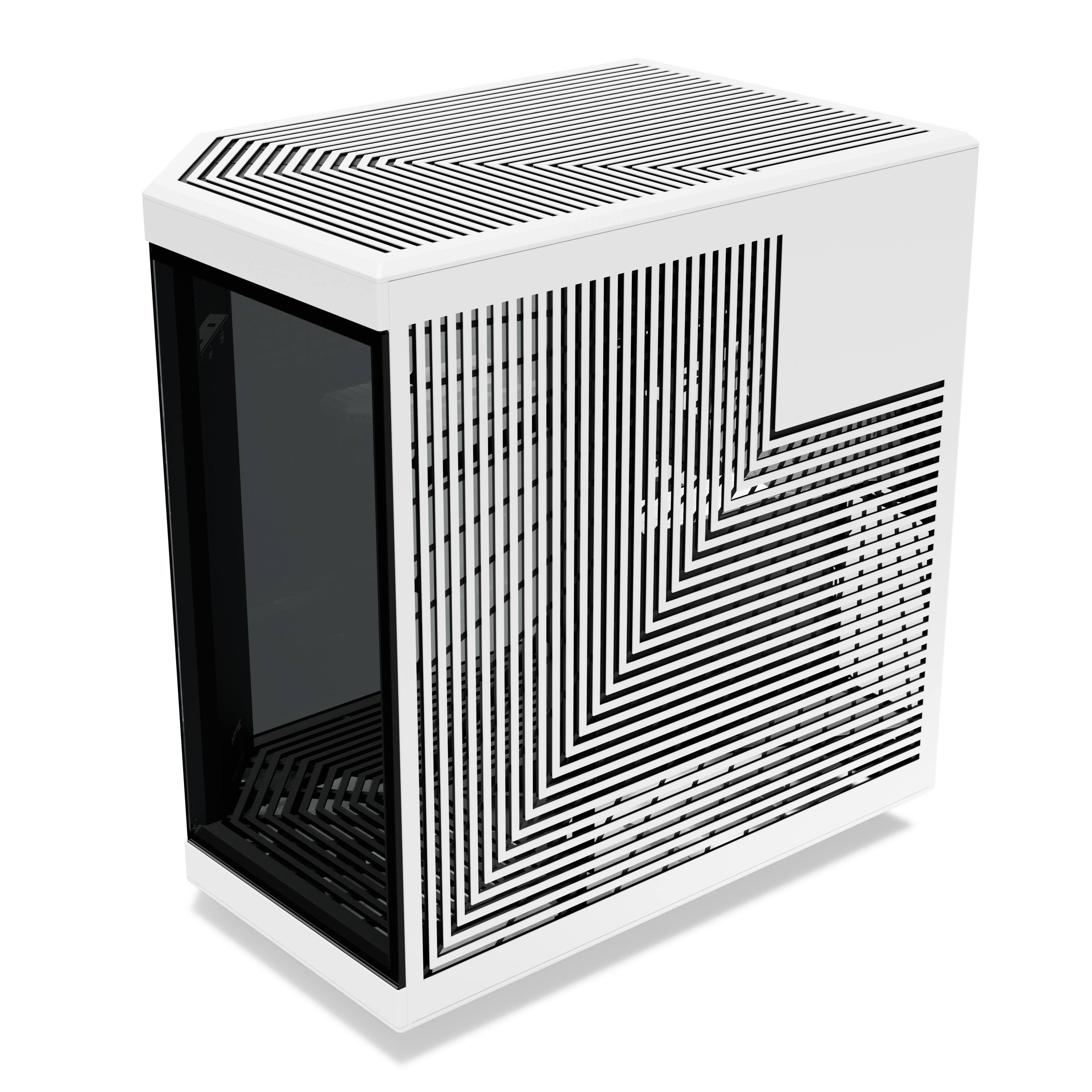 Alt View 14. HYTE - HYTE Y70 touch infinite Dual Chamber ATX Mid Tower Modern Aesthetic Case With Integrated 2.5K IPS Touchscreen - Panda.