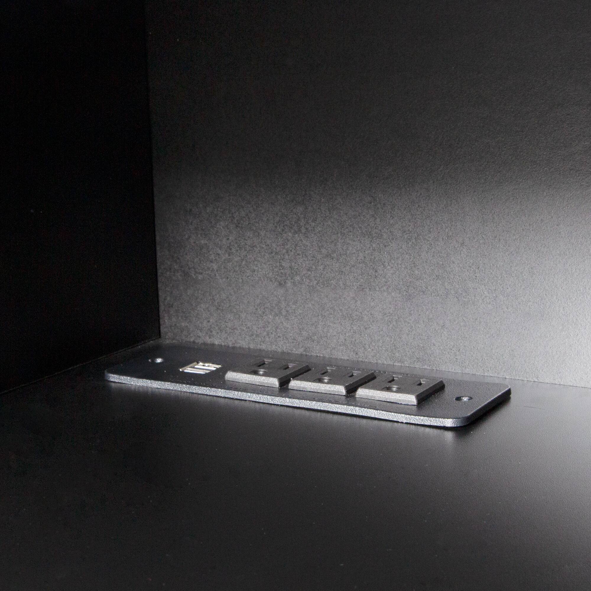 Back. APRILSOUL - Floating TV Stand Wall Mounted with 16 Color LEDs 69Inch Modern TV Stand Floating TV Cabinet Entertainment Center Black - Black.