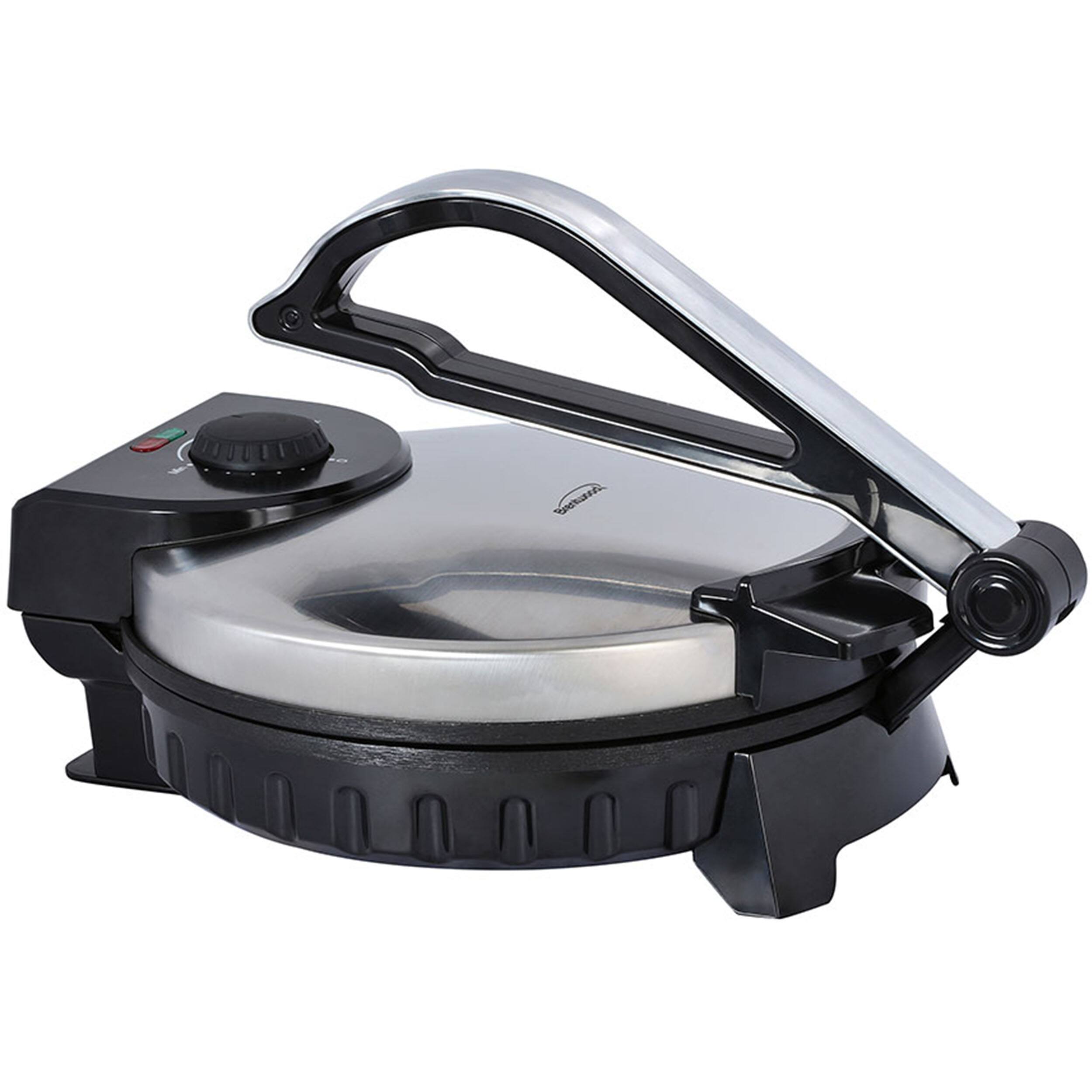 Alt View 3. Brentwood - Brentwood 10" Roti, Flatbread and Tortilla Maker - Silver.