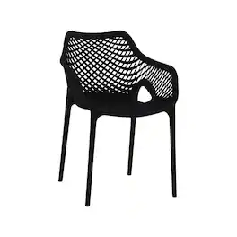 Meridian Furniture - Mykonos Outdoor Patio Dining Chair, Set of 4 - Black