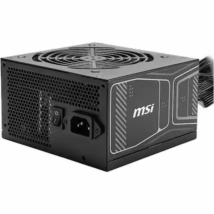 Front. MSI - MSI MAG 850W Power Supply - Internal - 120 V AC, 230 V AC Input - 5 V DC, 3.3 V DC, 12 V DC, -12 V DC, 5 V SB Output.