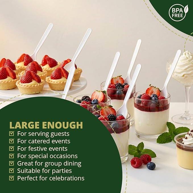 BPA FREE

LARGE ENOUGH

- For serving guests
- For catered events
- For festive events
- For special occasions
- Great for group dining
- Suitable for parties
- Perfect for celebrations