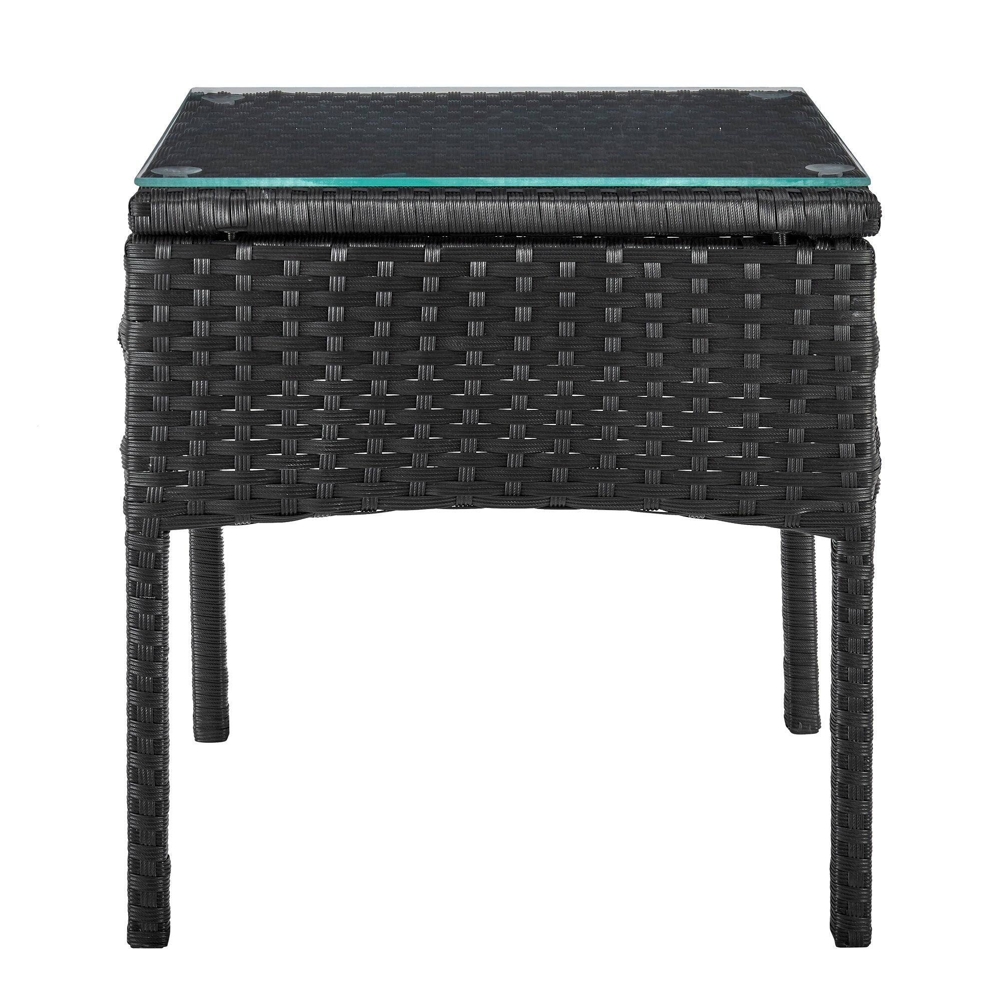 Alt View 3. Manhattan Comfort - Noli Modern 3-Piece Patio Conversation Set - Black and Gray.