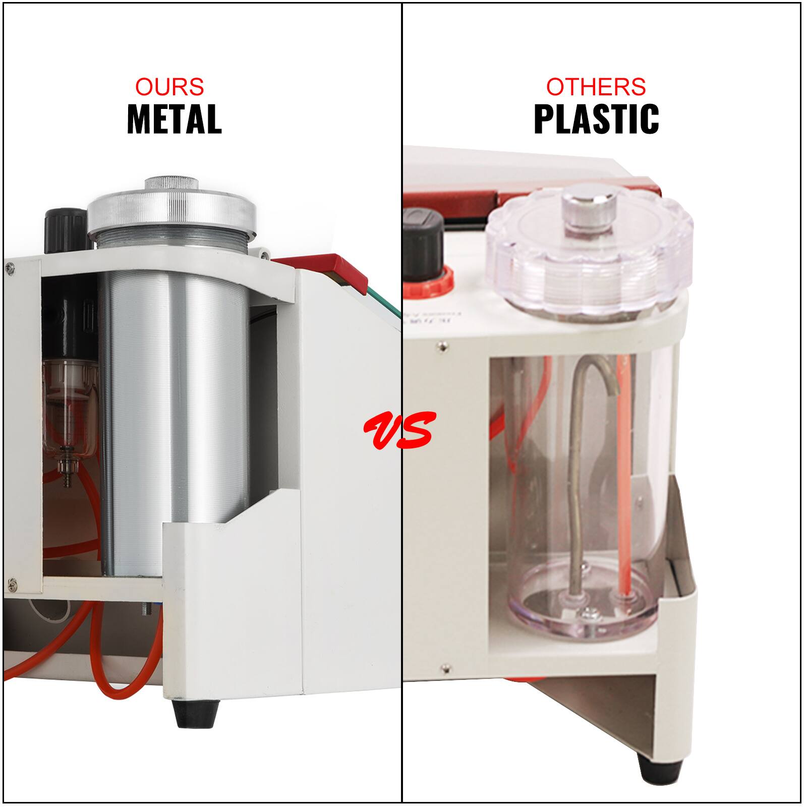 OURS METAL  
OTHERS PLASTIC  
VS