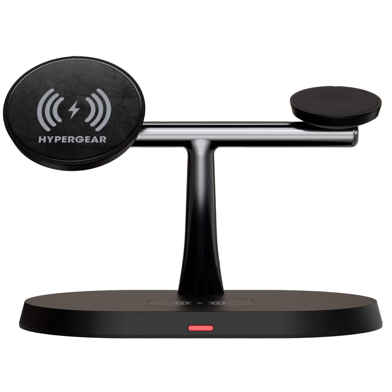 HyperGear - MaxCharge Pro 3-in-1 Wireless Charging Stand 15W Magnetic Fast Charge - Black