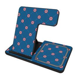 Keyscaper - Marvel Pattern 3 in 1 Charging Station - Captain America