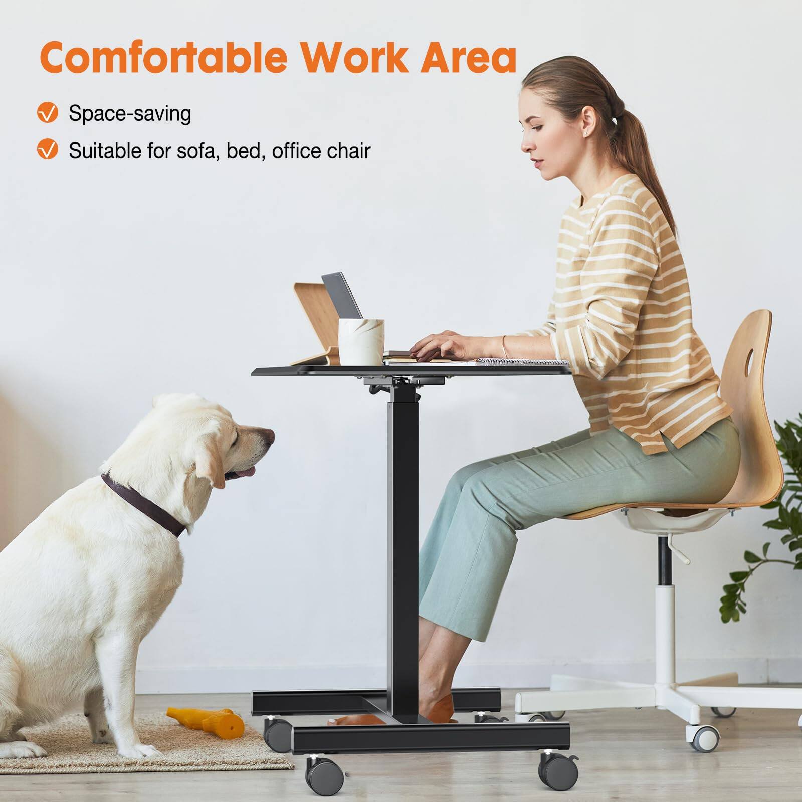 Comfortable Work Area

- Space-saving
- Suitable for sofa, bed, office chair