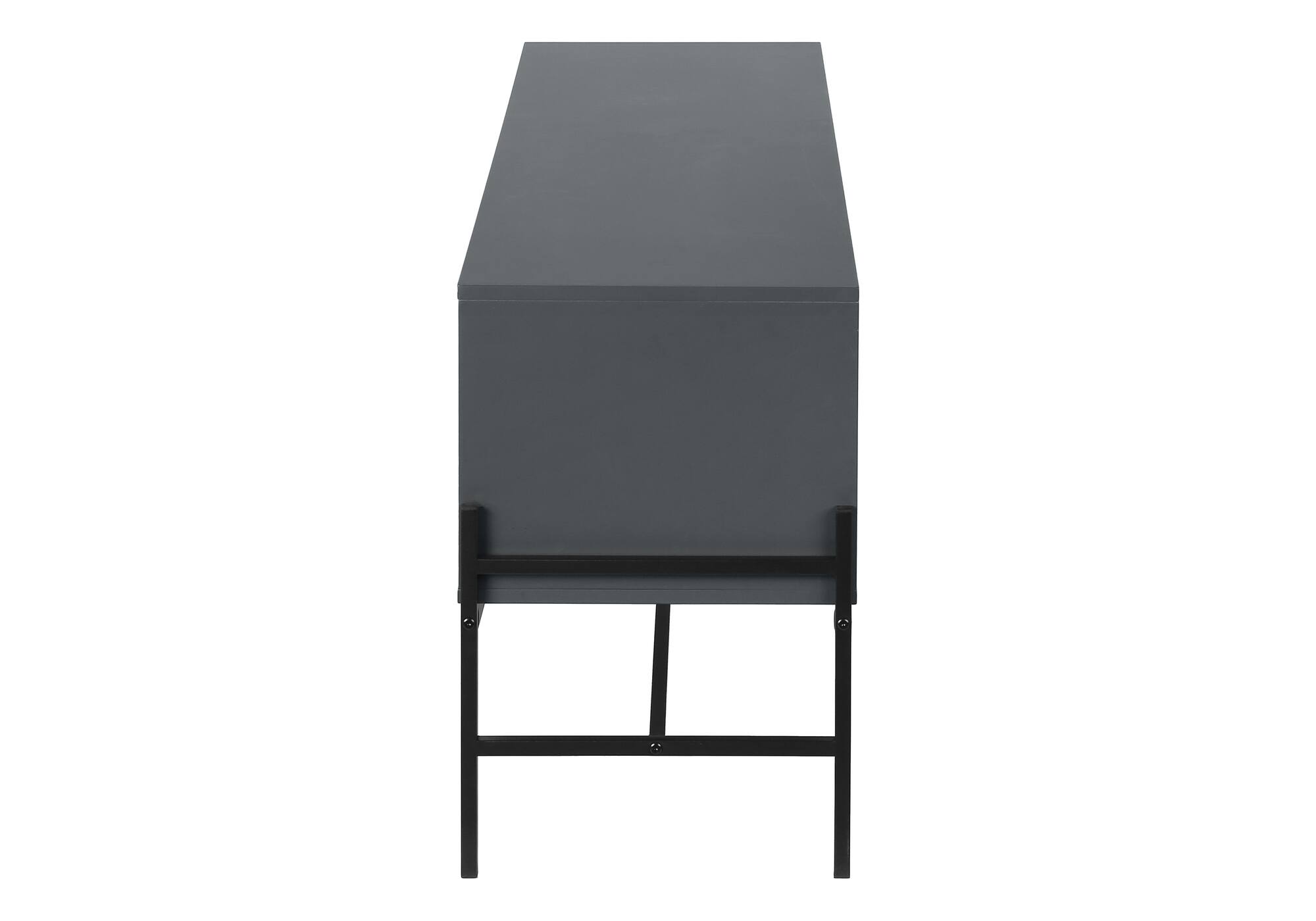 Alt View 2. Spaco - Spaco 60" Modern TV Stand, Laminate Media Console with Storage Cabinet, Metal Frame for Living Room, Bedroom - Grey.